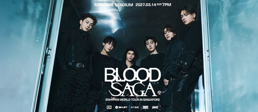 ENHYPEN - 2027 WORLD TOUR 'BLOOD SAGA' IN SINGAPORE event poster