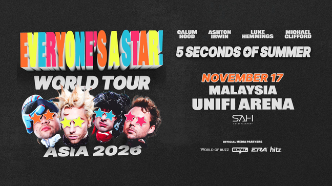 5SOS - EVERYONE’S A STAR! WORLD TOUR IN KUALA LUMPUR event poster