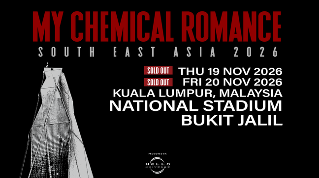 My Chemical Romance - South East Asia Tour 2026 in Kuala Lumpur event poster