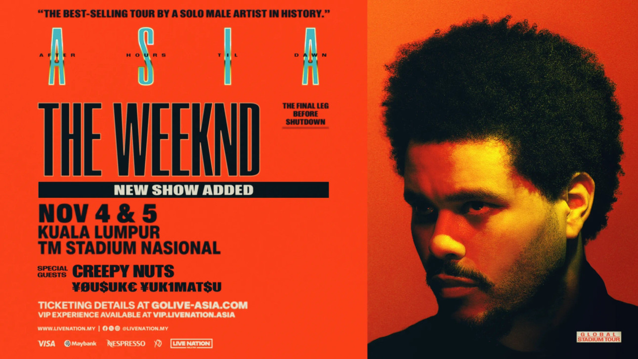 The Weeknd - After Hours Til Dawn Tour in Kuala Lumpur event poster